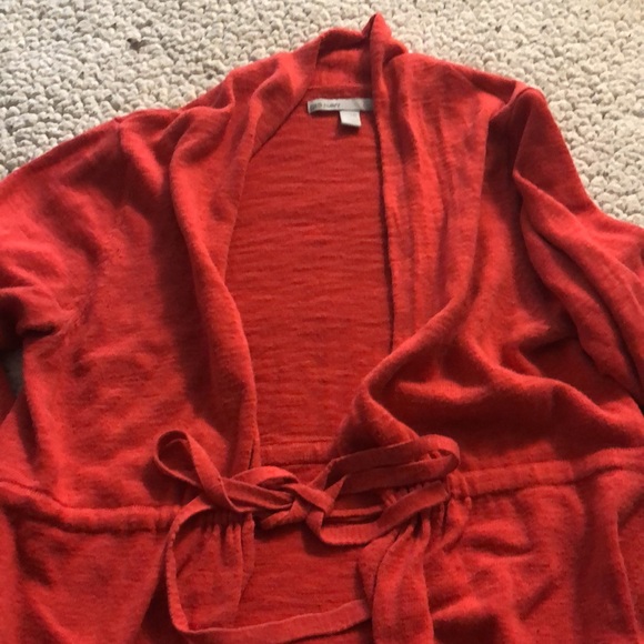 Old Navy red 3/4 sleeve cardigan - Picture 2 of 5